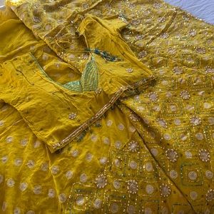 Yellow Indian Saree
